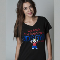 District Made V-Neck T-Shirt Black - Women